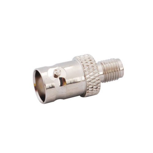 Sma female jack to bnc female jack audio rf connector adapter nickelplated for sale
