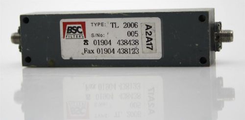 Bsc rf microwave lpf low pass filter 1 ghz sma connector tl 2006 a2a17 tested for sale