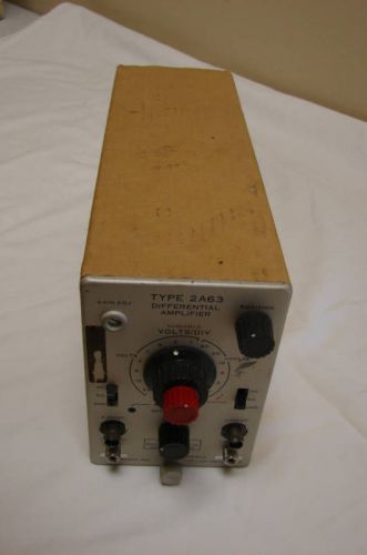 Tektonix 2A63 Differential Amplifier Oscilloscope plug-