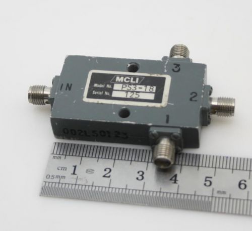 MCLI Microwave 3-way RF Power Divider 7.2-8.5 GHz SMA TESTED PART2GO