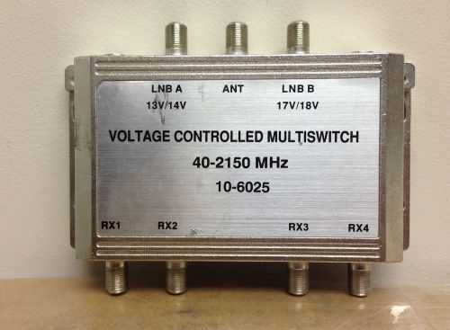 Voltage controlled multi switch 4-way satellite 40-2150mhz model # 10-6025 for sale