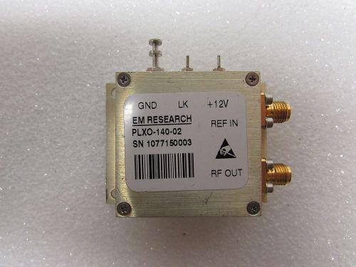 EM RESEARCH PLXO-140-02 RF Switch, SMA Phase-Locked Crystal Oscillator 500 Mhz