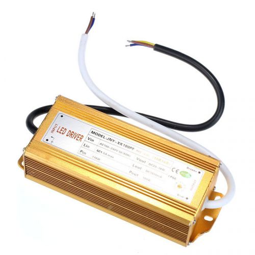 LED Driver Power Supply Adapter AC 100-240V to DC 20-38V Waterproof 100W Hottest