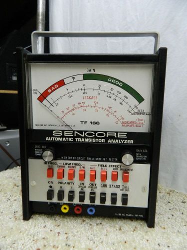 Sencore TF166 Automatic Transistor Analyzer &amp; Service Manual