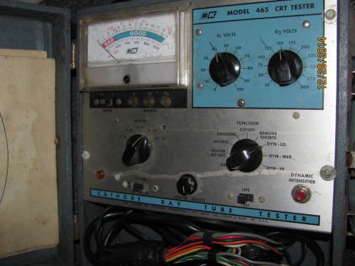 Vintage B&amp;K Model 465 CRT Cathode Ray Tube Tester Rejuvenator Manuals PARTS