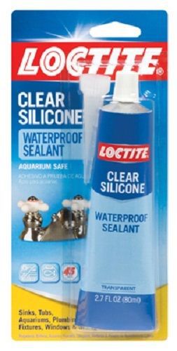 Henkel, 2 Pack, Loctite, 2.7 OZ, Clear Silicone Multi-Purpose Waterproof Sealant
