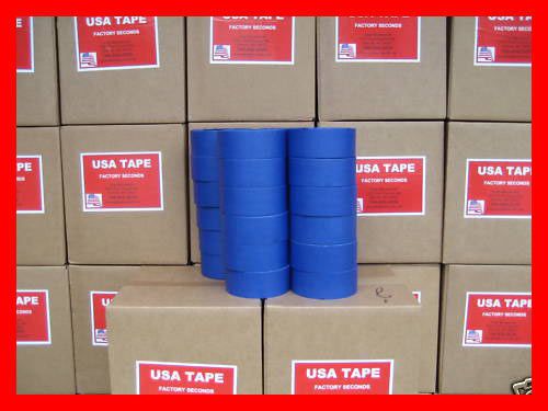 24 rolls 2&#034; blue painters masking tape made in usa    quick ship! for sale