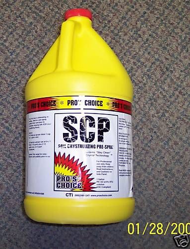 Carpet cleaning pro&#039;s choice scp soil crystallizing for sale