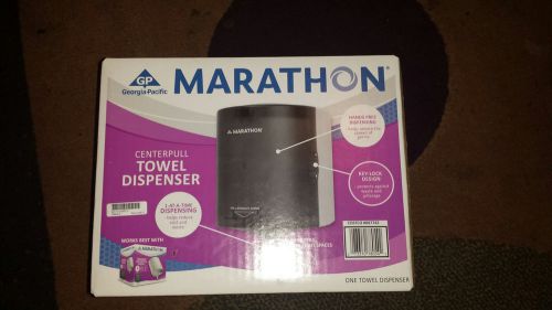Marathon Towel Dispenser Center Pull Smoke 300 Sheets Capacity Model# 6403001