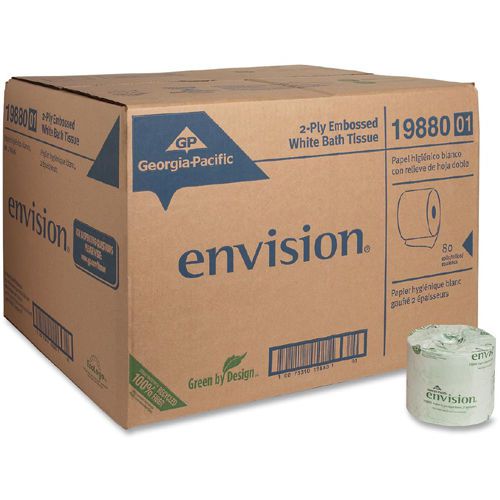 Georgia-Pacific Envision Embossed Bathroom Tissue - 2 Ply - 80 / Carton