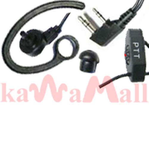 KAWAMALL 1 Pin Headset Earpiece COILED EAR BONE MIC for MOTOROLA T-6200 C Radios