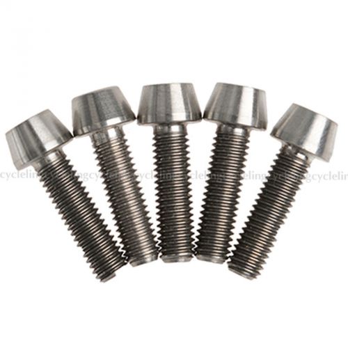 Rockbros titanium ti bolt screw conical head m5 x 18mm 5pcs for sale