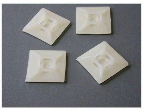 Self adhesive cable tie mounts 30 * 30 mm 100pack for sale