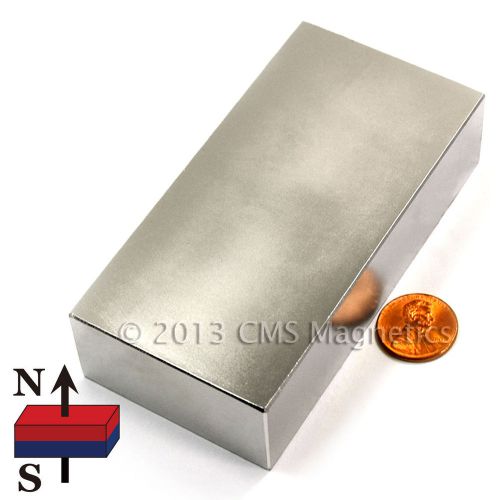Neodymium Magnets Block N45 4x2x1&#034; NdFeB Super Strong Rare Earth Magnets 10 PC