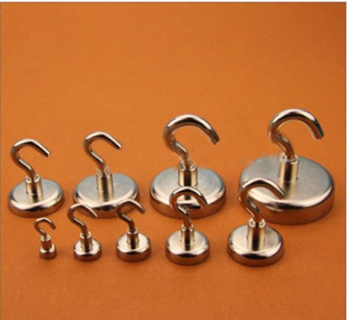 1 pcs 48mmx62mm neodymium permanent hanger magnets hook holding force 81 kg #b1p for sale