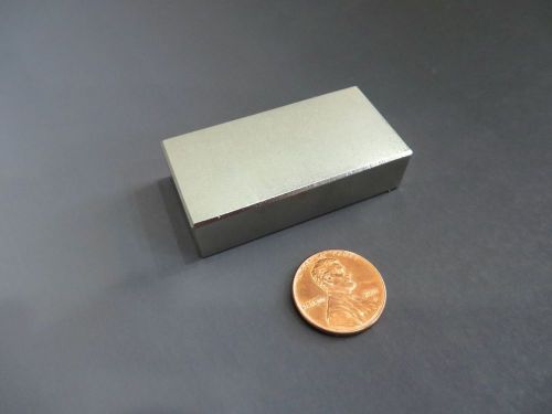 4 super strong rare earth neodymium block magnet 2”x 1”x 1/2&#034; inch (51x25x13mm) for sale
