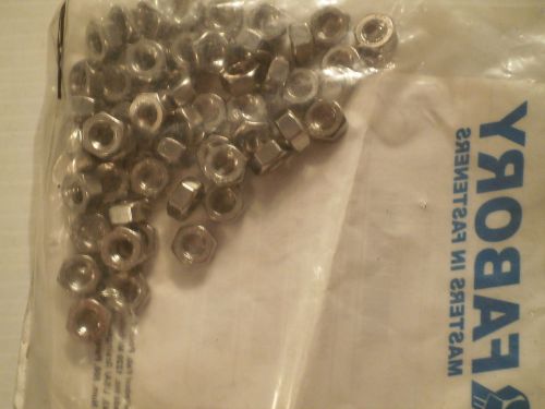 1 pack of 50 nuts: fabory hex nut, ss304 , 1/4-20, 22uk70 for sale