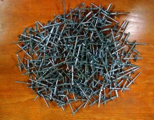 1500 pieces Fastenal SBL6-6 Steel Large Flange Rivets 3/16&#034; X 3/16-3/8 NEW
