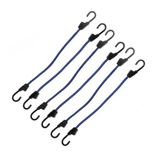 Silverline Bungee Cords 6Pcs 600Mm Camping Towing Caravan Luggage Strap Tie Down