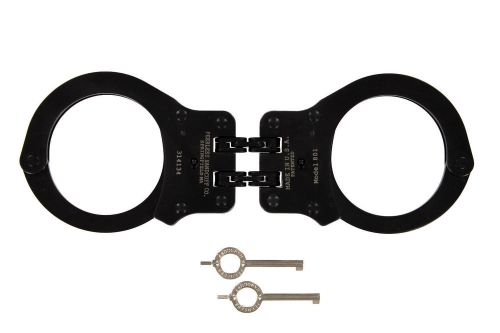 Peerless Police Hinged Handcuffs Model 802C Black Oxide Finish Quality Safety