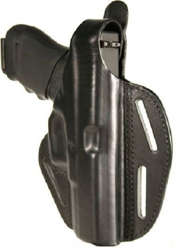 420003BK-L Blackhawk Black Left Hand Leather Pancake Holster For Glock 17/22/31