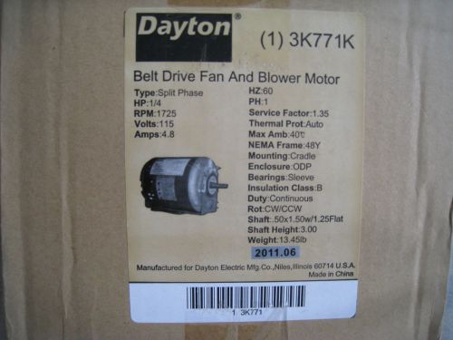Dayton motor from grainger model  3k771k brand new in box hvac duct 115v for sale