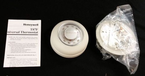 Honeywell Round Thermostat T87F in Light Almond Color - new in box