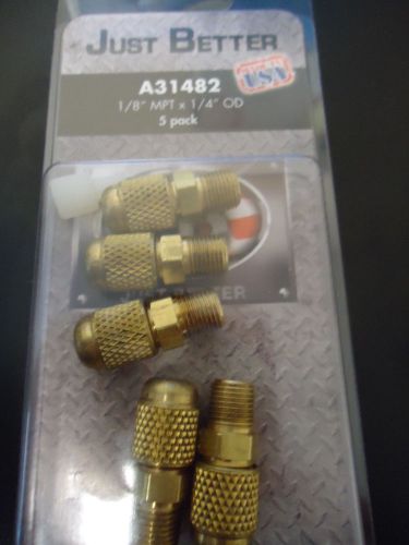 Pack of 5 jb industries a31482 access valve half union 1/8 mpt 1/4&#034; od for sale