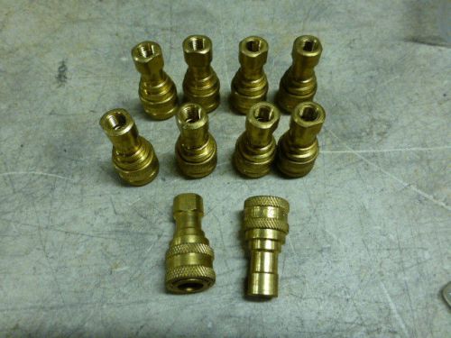 10 NEW BRASS PARKER BH1-60 111 FEMALE COUPLER 1/8 FEMALE PIPE    NO RESERVE