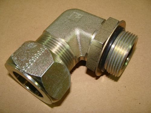 Parker 20-c5bu-s 1-1/4&#034; sae - orb 90 degree connector compression tube fitting for sale