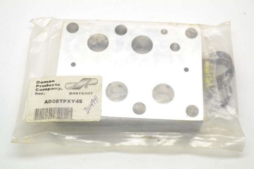 DAMAN AD08TPXY4S ALUMINUM TAPPING PLATE HYDRAULIC VALVE REPLACEMENT PART B389343
