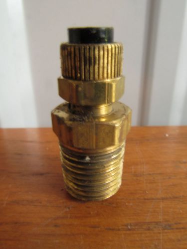Parker brass #68p-4-4 1/4&#034; x 1/4&#034; poly-tite male connector (rw-80) for sale