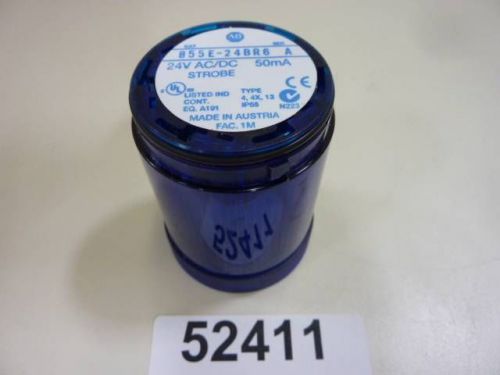 Allen bradley stack light blue 855e-24br6, series a #52411 for sale