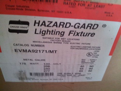 1 NEW HAZARD GARD LIGHTING FIXTURE EVMA92171/MT