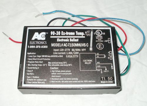 Ac electronics ac-t150mhuvs c metal halide electronic ballast 90-30 for sale