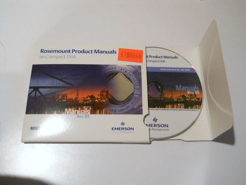 Rosemount emerson manuals on cd, 00822-0100-0010 rev bs for sale