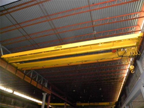Wright 10 ton 20000 lb powered overhead bridge crane 50&#039; x 10&#039; for sale