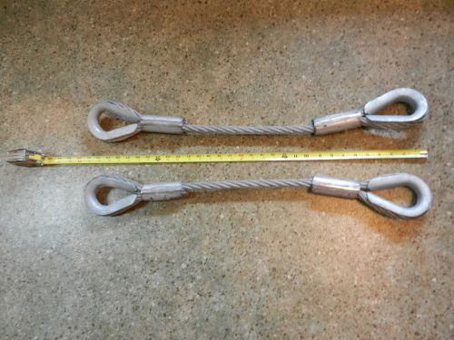 (2) rope sling-sway cables 3/4&#034; x 64&#034; - rigging for sale