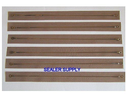 6 service kits - wire heat elements for 8&#034; hand impulse sealer plus six free te for sale