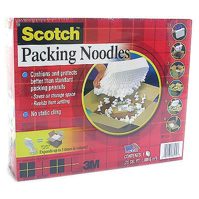 4 Pack   Scotch Packing Noodles / Peanuts 2.5 cu.ft.