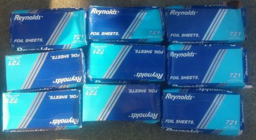 Reynolds Metal 721 Foil Wrap Sheets, 12&#034; x 10 3/4&#034; - REY721 9boxes