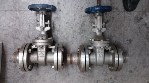 2 1/2&#034; avco/svf  316ss gate valve 1a017 for sale
