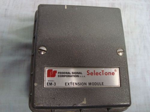 FEDERAL SIGNAL SELECTONE  EM-3 EXTENSION MODULE
