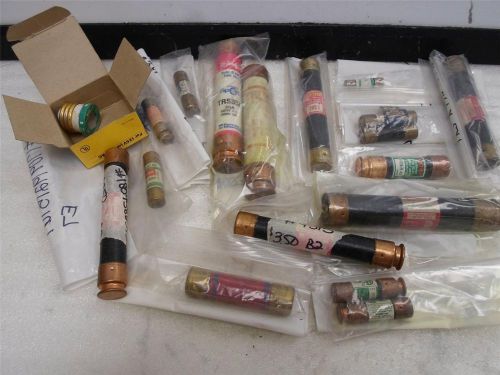 Lot of 17 assorted electrical fuses for sale
