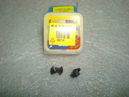 ISCAR ChamDrill 2 Pack Carbide Drill Inserts New Free Shipping