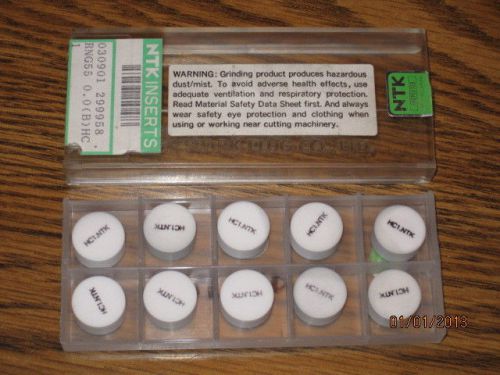 NTK CERAMIC INSERTS-10 PCS-NEW-MADE IN JAPAN-RNG55