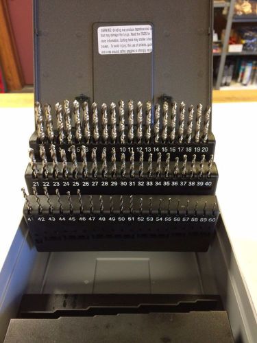 Morse 60-Piece Number Drill Set,  #1 To #60  High Speed Steel, USA Made New