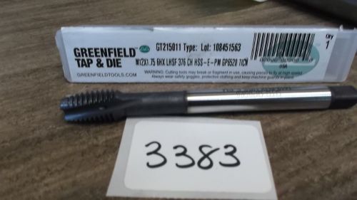 M12 x 1.75 gh4 left hand spiral flute long tap usa made new for sale