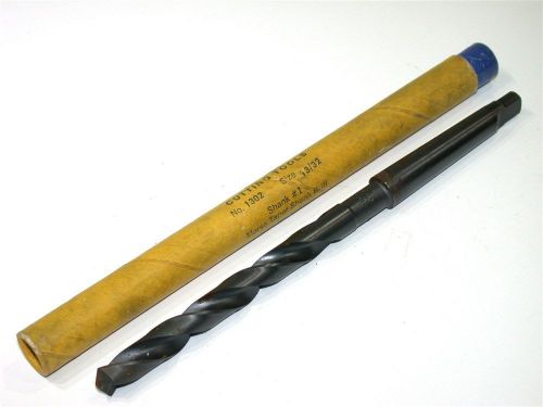 UP TO 11 NEW 13/32&#034; MORSE #1 TAPER SHANK DRILL NO. 1302