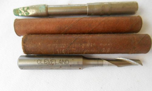 CLEVELAND Right Hand High Speed END MILL No. 689  1/4 Original Cardboard Sleeve